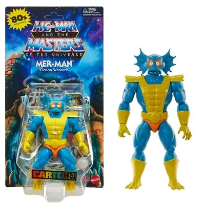 Masters Of The Universe Origins Cartoon MER-MAN Filmation MOTU-IN HAND 🚚💨 • $27.99