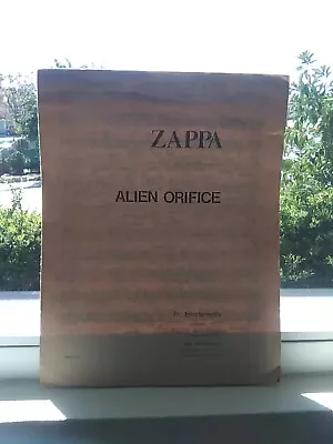 Vintage 80s Frank Zappa Alien Orifice Bb Sheet Music Steve Vai Barfko HTF RARE! • $149.99