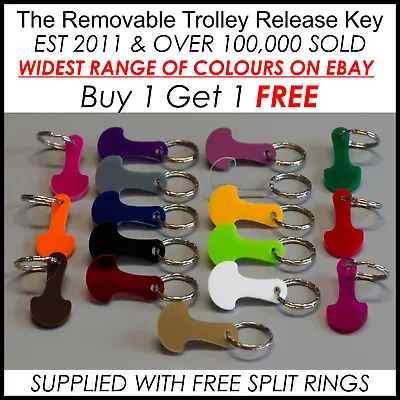 £1.80 • Buy Reusable Shopping Trolley Release Key, Coin, Token, Keyring - Buy 1 Get 1 FREE