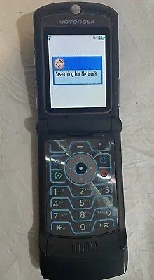 Motorola RAZR V3 - Black And Silver ( AT&T / Cingular ) Flip Phone - Great Shape • $150