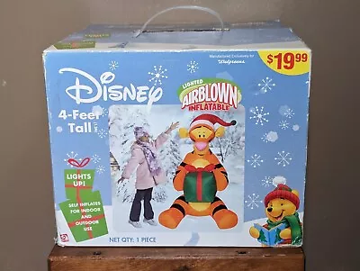 3.5' Rare Gemmy Inflatable Tigger Christmas Airblown Lighted Yard Decor • $39.99