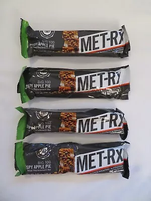 (4) MET-Rx Big 100 Meal Replacement Bars Crispy Apple Pie 3.52 Oz Each @6 • $17.50