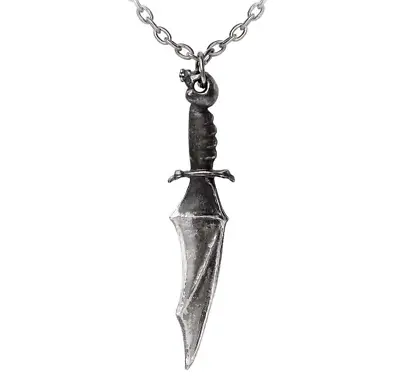 Alchemy Gothic Vampyre Knife Pendant Vampire Dagger English Pewter Necklace P965 • $31.95