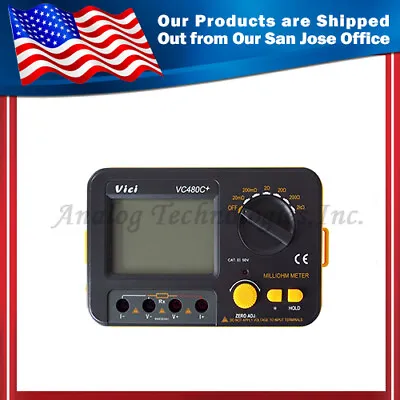 NEW VC480C+ 3 1/2 Digital Milli-ohm Meter Multimeter VC480 USA Seller • $91.99