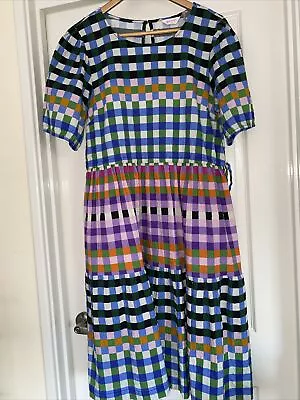 Gorgeous GORMAN “Cross Check” Cotton Dress 👗 - 14 • $115