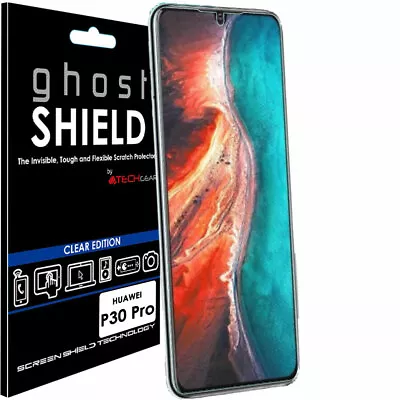 1x TECHGEAR CLEAR (TPU) FULL COVERAGE Screen Protector Cover For Huawei P30 Pro • £1.95