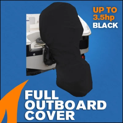 $37.95 • Buy Full Outboard Boat Motor Engine Cover Dust Rain Protection Black - Up To 3.5hp