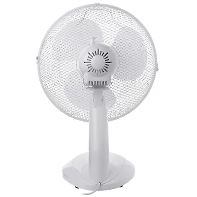 AMOS 16  Desk Table Fan Oscillating Portable 3 Speed Tilting Home Office Cooling • £24.99