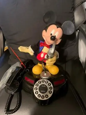Old Vintage 1997 Disney Mickey Mouse Friends Animated Talking Phone MC Telemania • $99.99