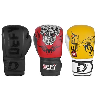 Leather Boxing Gloves Training Sparring Muay Thai Punch MMA Fight UFC Gloves New • $22.99