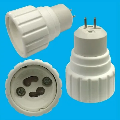 £2.99 • Buy MR16, GU5.3 To GU10 Light Bulb Base Socket Lamp Adaptor Converter Holder