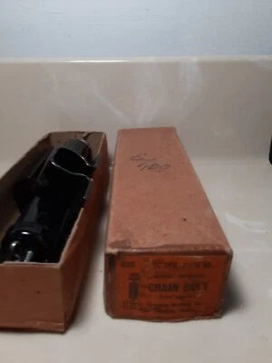 $9.99 • Buy Vtg NOS Lawrence Bros. Sterling IL Chain Lock Door Gate Bolt SC1946J 6  Black