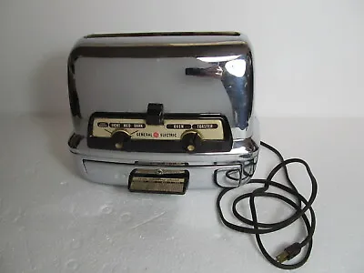 Vintage General Electric Chrome Toaster & Oven 25t83 - As Is • $79.99