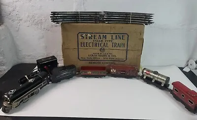Marx Streamline Electrical Set 3987 New York Central 0-4-0 Steam Loco Tin Litho  • $104.97