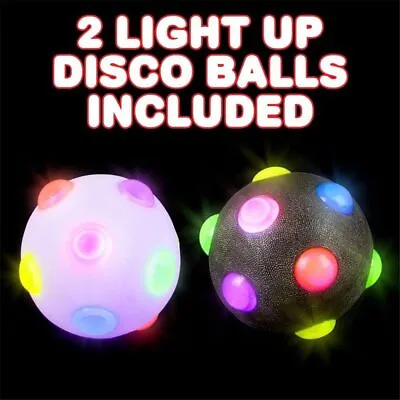 Pet Dog Light Up Bouncing Vibrating Ball Bite-resistant Ball Flashing Elastic • £4.65