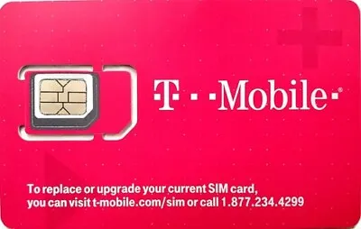 Preloaded T-Mobile Sim With Prepaid Plan 30 Days $24.99 5G/4G LTE Unlimited Plan • $24.99