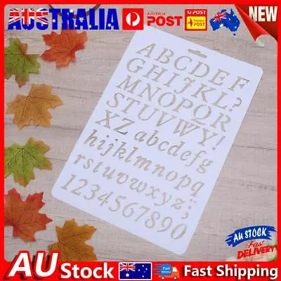 Lettering Stencil Letter Alphabet Stencils Painting Paper Craft Number Word • $6.48