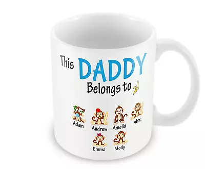 Fathers Day Mothers Day Any DayMug Personalised Cheeky Monkey Family Funny Gift  • £9.99