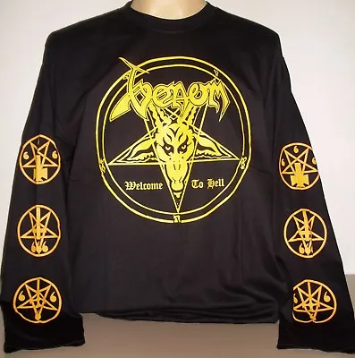Venom Welcome To Hell Long Sleeve T-Shirt Size S M L XL 2XL 3XL Black Metal Band • $19.99