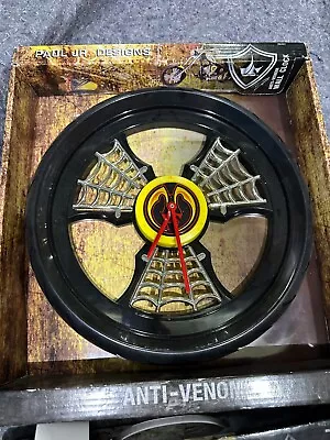 Paul Jr. Designs - Motorcycle Wheel Wall Clock  Anti-Venom  - BRAND NEW! • $20