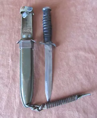 WW2 M3 Utica Trench Knife. US M8 Sheath B.M. CO • $29