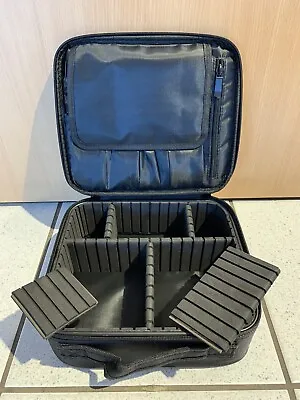 NEW Small 10  26cm BLACK Camera Lens Carry Case Organizer Moveable Dividers • £14.99