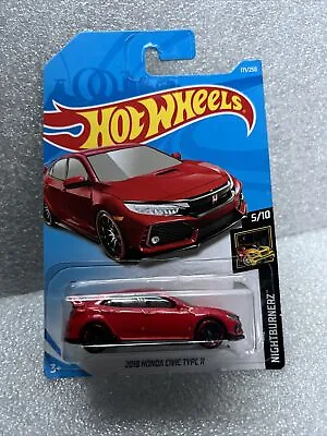 2019 Hot Wheels 2018 Honda Civic Type R! Nightburnerz #5/10! #J • $9.99