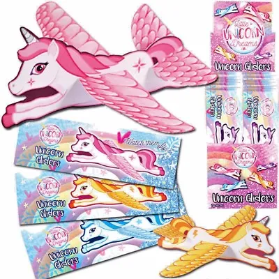 24810 Unicorn Flying Plane Glider Girls Party Bag Christmas Stocking Filler  • £1.39
