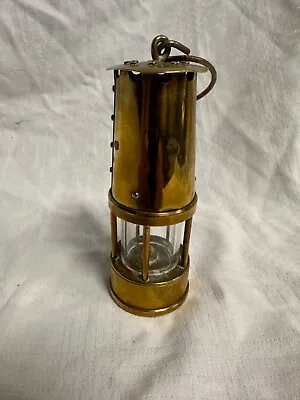 Vintage Miniature Brass Eccles Miners Protector Lamp Decorative B91 • £15