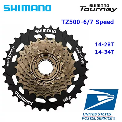 Shimano Tourney MF-TZ500 6 / 7 Speed 14-28T 14-34T Freewheel Road Bike MTB • $19.93