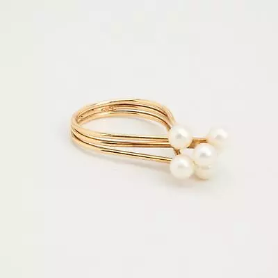 Ring In 14K Gold Size 5¾ - 6 | Vintage Solid Gold | Quality Fine Jewelry | Danis • $380