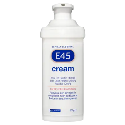 E45 Dermatological Cream Pump 500g For Dry Skin Conditions And Eczema Non-Greasy • $30.49