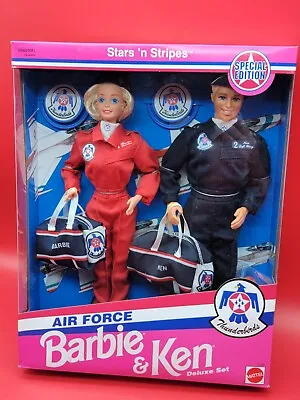 1993 Mattel Stars 'n Stripes Air Force Thunderbirds Barbie & Ken #11581 NRFB • $49