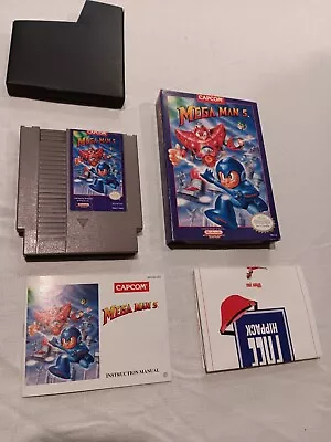 Mega Man 5 (Nintendo Entertainment System 1992) Complete W/ Manual Box Sleeve • $374.95