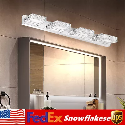 4-Light Bathroom Vanity Light Fixture Over Mirror Modern LED Crystal Wall Lamps • $44