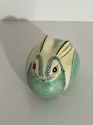 Vintage Hand Painted Wood Bunny Trinket Box • $12