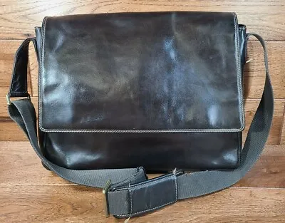 £78.92 • Buy Visconti London Brown Oiled Leather Shoulder Courier Messenger Bag 11 X14 