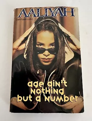 AALIYAH Age Ain't Nothing But A Number Cassette Tape Single 2 Tracks 1994 Used • $15.99