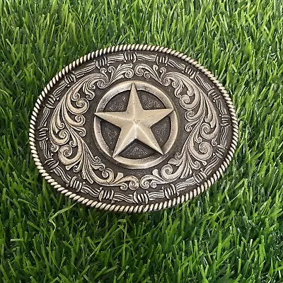 Montana Silversmiths Texas Star Belt Buckle • $19