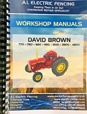 David Brown Workshop Manual - 77078088099012003800 - FREE DELIVERY • £24.95