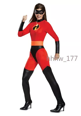 Incredibles 2 Classic Mrs. Incredible Women's Costume Performance Outfits Cos • $32.49