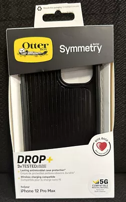 $34.95 • Buy OtterBox Symmetry Case 6.7  Drop Proof Phone Cover For IPhone 12 Pro Max Black