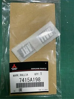 Mitsubishi Genuine RALLIART Rear Emblem Badge 7415A198 * • $9.60