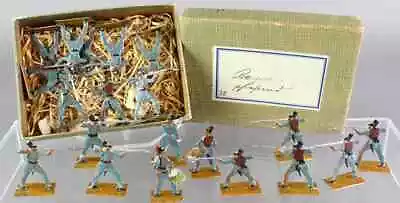 20 Vintage Hand Painted 1800'S German Tin Soldier Flats Bavarian Army  In Box • $99.95