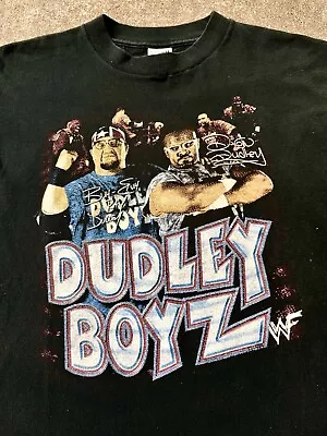 Vintage 2000 WWF  WWE Dudley Boyz Shirt Sz L Bubba Ray D-Von Wrestling • $220