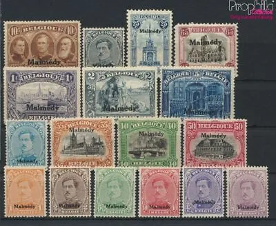 Belgian Post Malmedy 1-17 With Hinge 1920 Albert I. (9825221 • $187.14