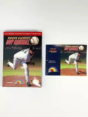 Roger Clemens MVP Baseball (1991) - Nintendo NES - Box And Manual Only - No Game • $10