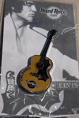Hard Rock Cafe ORLANDO 2002 Elvis Presley 1956 Gibson J-200 Acoustic Guitar PIN • $29.99