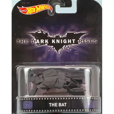 BATMAN THE DARK KNIGHT RISES   THE BAT   Cm 7 Hot Wheels Movie Die Cast • £20.67