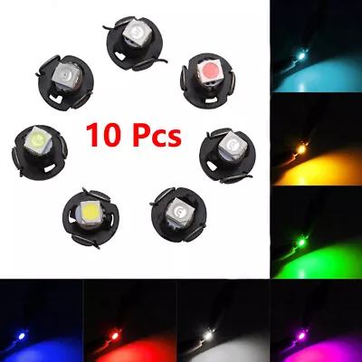 10 Pcs Wedge 12V Instrument Light LED Panel T3 T4.2 T4.7 Energy Saving Car Bulb • $7.88